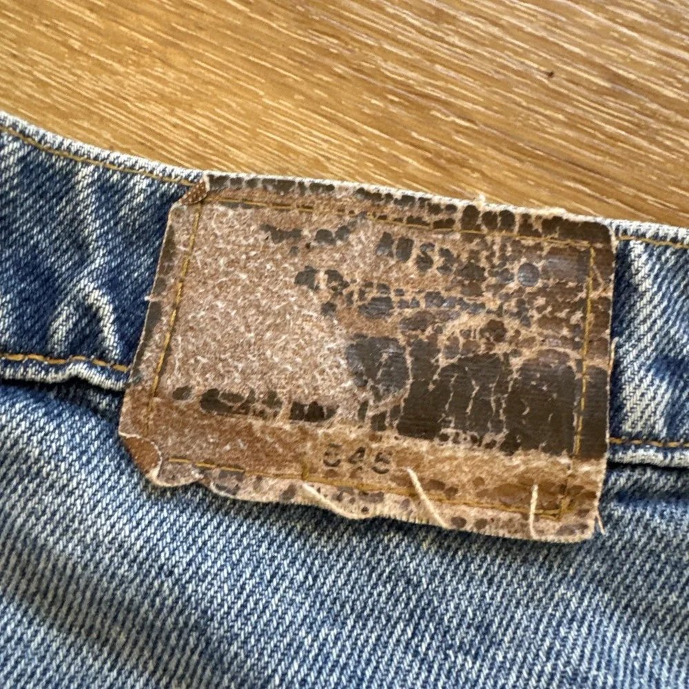 Vintage Levis 545 Jeans Mens 36 x 30 Denim Brown Tag Loose Fit Grunge 90s Skater